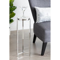 Kate and Laurel Aguilar Glamorous Drink Table - 9x9x23 Inches
