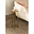 Kate and Laurel Aguilar Glamorous Drink Table - 9x9x23 Inches