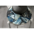 Kate and Laurel Aguilar Glamorous Drink Table - 9x9x23 Inches