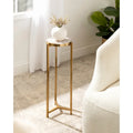 Kate and Laurel Aguilar Glamorous Drink Table - 9x9x23 Inches