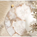 Kate and Laurel Aguilar Glamorous Drink Table - 9x9x23 Inches