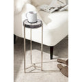 Kate and Laurel Aguilar Glamorous Drink Table - 9x9x23 Inches