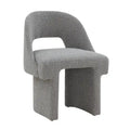 Modern Elegant Boucle Upholstered Accent Chair with MDF Wood Frame for Home Office, Living Room, and Bedroom