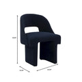 Modern Elegant Boucle Upholstered Accent Chair with MDF Wood Frame for Home Office, Living Room, and Bedroom