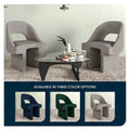 Modern Elegant Boucle Upholstered Accent Chair with MDF Wood Frame for Home Office, Living Room, and Bedroom