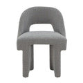 Modern Elegant Boucle Upholstered Accent Chair with MDF Wood Frame for Home Office, Living Room, and Bedroom