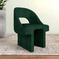 Modern Elegant Boucle Upholstered Accent Chair with MDF Wood Frame for Home Office, Living Room, and Bedroom