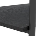 Modern Rectangular Coffee Table with Tempered Glass Surface for Living Room