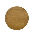 15.75-Inch Round Solid Wood Coffee Table - Minimalist End Table for Living Room