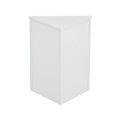 Freestanding Corner Triangle Bathroom Storage Cabinet with Adjustable Shelves - Versatile Accent Cabinet for Living Room