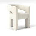 SEYNAR Contemporary Glam Velvet Dining Chair with Open-Back Design