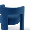SEYNAR Contemporary Glam Velvet Dining Chair with Open-Back Design