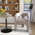 SEYNAR Contemporary Glam Velvet Dining Chair with Open-Back Design