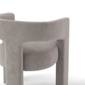 SEYNAR Contemporary Glam Velvet Dining Chair with Open-Back Design
