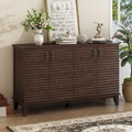 Large 4-Door Sideboard Buffet with Adjustable Shelves for Ample Storage