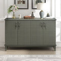 Large 4-Door Sideboard Buffet with Adjustable Shelves for Ample Storage