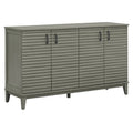Large 4-Door Sideboard Buffet with Adjustable Shelves for Ample Storage