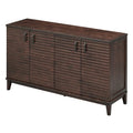 Large 4-Door Sideboard Buffet with Adjustable Shelves for Ample Storage