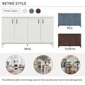 Large 4-Door Sideboard Buffet with Adjustable Shelves for Ample Storage