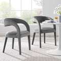 Set of Two Pinnacle Performance Velvet Dining Chairs