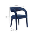 Set of Two Pinnacle Performance Velvet Dining Chairs