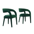 Set of Two Pinnacle Performance Velvet Dining Chairs