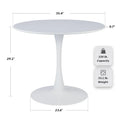 Round Tulip Dining Table in Mid-Century Modern Style
