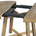 5-Piece Round Extendable Dining Set with Chairs