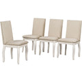 5-Piece Round Extendable Dining Set with Chairs