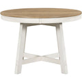 5-Piece Round Extendable Dining Set with Chairs