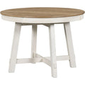 5-Piece Round Extendable Dining Set with Chairs