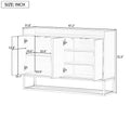 47.2-Inch Modern Sideboard/Buffet with Spacious Table and Four Doors