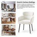 Set of 4 Amos Modern Boucle Dining Chairs with Adjustable Feet by HULALA HOME