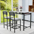 3-Piece Kitchen Table Set: Dining Table with 2 Chairs - Ideal for Small Spaces, Breakfast Nook, or Pub Use
