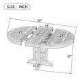 Extendable Oval Dining Table - 56-Inch