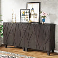 55-Inch Sideboard Buffet Cabinet with Adjustable Shelves for Kitchen and Dining Room