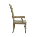 Set of 2 Magnolia Manor Weathered Bisque Upholstered Arm Chairs with Splat Back Design