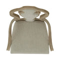 Set of 2 Magnolia Manor Weathered Bisque Upholstered Arm Chairs with Splat Back Design