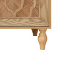 Large Floral Carved Storage Cabinet - Sideboard Buffet