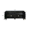 Large Floral Carved Storage Cabinet - Sideboard Buffet