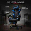 RESPAWN 110 Pro Ergonomic Gaming Chair with Footrest - Ideal Computer Desk Chair