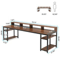 78.7-Inch Extra Long Double Desk for Two, Ideal for Home Office Use