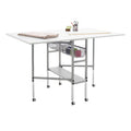 Sew Ready Adjustable Height Craft and Hobby Table with Storage Drawers