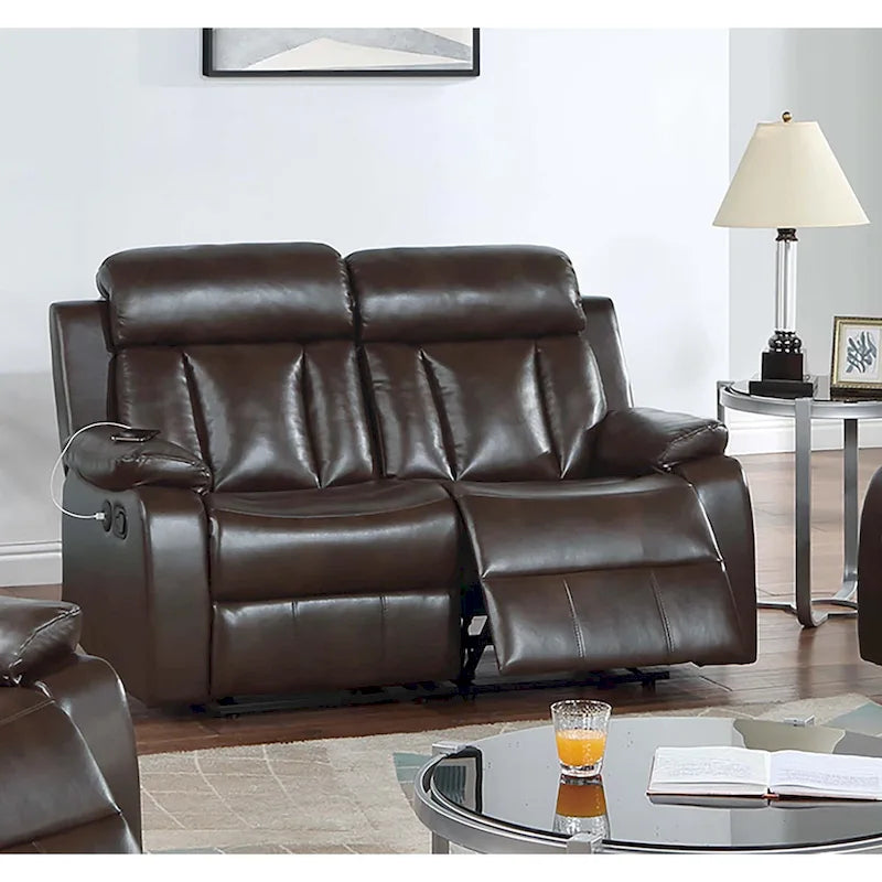 Poundex Reclining Loveseat