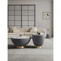 Manhattan Comfort Contemporary Anderson 2.0 Upholstered 3-Piece Table Collection