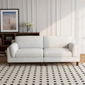 90-Inch Oversized Corduroy Sofa for Living Room with Reversible Cushions