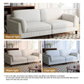 90-Inch Oversized Corduroy Sofa for Living Room with Reversible Cushions