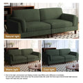90-Inch Oversized Corduroy Sofa for Living Room with Reversible Cushions