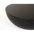 Modrest Bronte Contemporary Round Coffee Table in Black Concrete