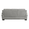 80-Inch Hugh Sofa - Gray Polyester Upholstery, Soft Foam Cushions, Sturdy Solid Wood Frame